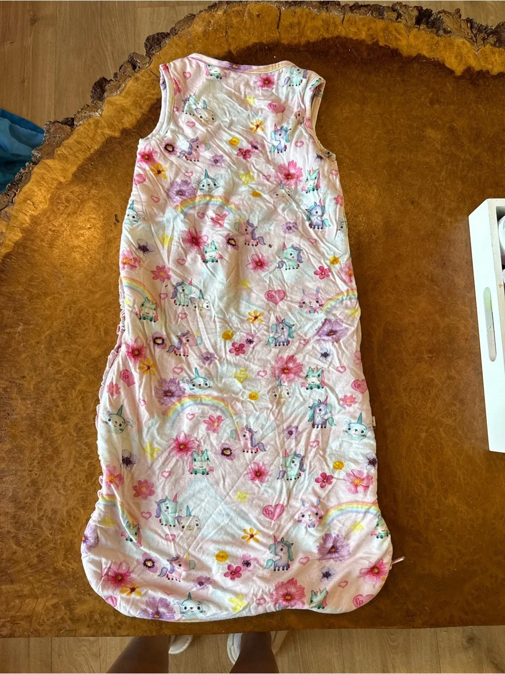 Fisher-Price Posh Peanut Unicorn Floral Sleep Sack 0–6 Months Baby Sleeping Bag